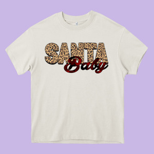 Santa Baby Heavy Core Tee Designed By Bettercallsaul