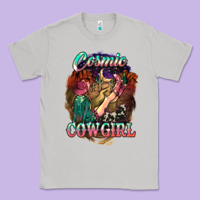 Cosmic Cowgirl Classic Tee Designed By Howdyjamesfarm