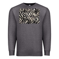 Charcoal Heather zebra pattern background Premium Sweatshirt - BarkalooDesign