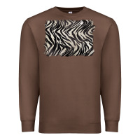 Chestnut zebra pattern background Premium Sweatshirt - BarkalooDesign