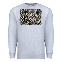 Heather Grey zebra pattern background Premium Sweatshirt - BarkalooDesign