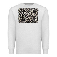 Oatmeal Heather zebra pattern background Premium Sweatshirt - BarkalooDesign