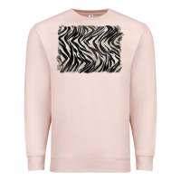 Pale Pink zebra pattern background Premium Sweatshirt - BarkalooDesign