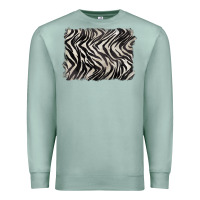 Seafoam zebra pattern background Premium Sweatshirt - BarkalooDesign
