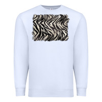 White zebra pattern background Premium Sweatshirt - BarkalooDesign