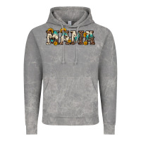 Cloud Rock mama sunflower leopard Vintage Hoodie - OliviaCreatesArt