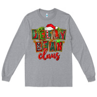 Heather Grey christmas jelly bean claus Long Sleeve Tee - FaDigitalArtStudio