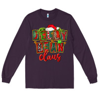 Plum christmas jelly bean claus Long Sleeve Tee - FaDigitalArtStudio