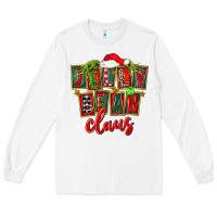 White christmas jelly bean claus Long Sleeve Tee - FaDigitalArtStudio