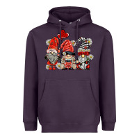 Plum ladybug  gnomies Heavyweight Hoodie - BarkalooDesign