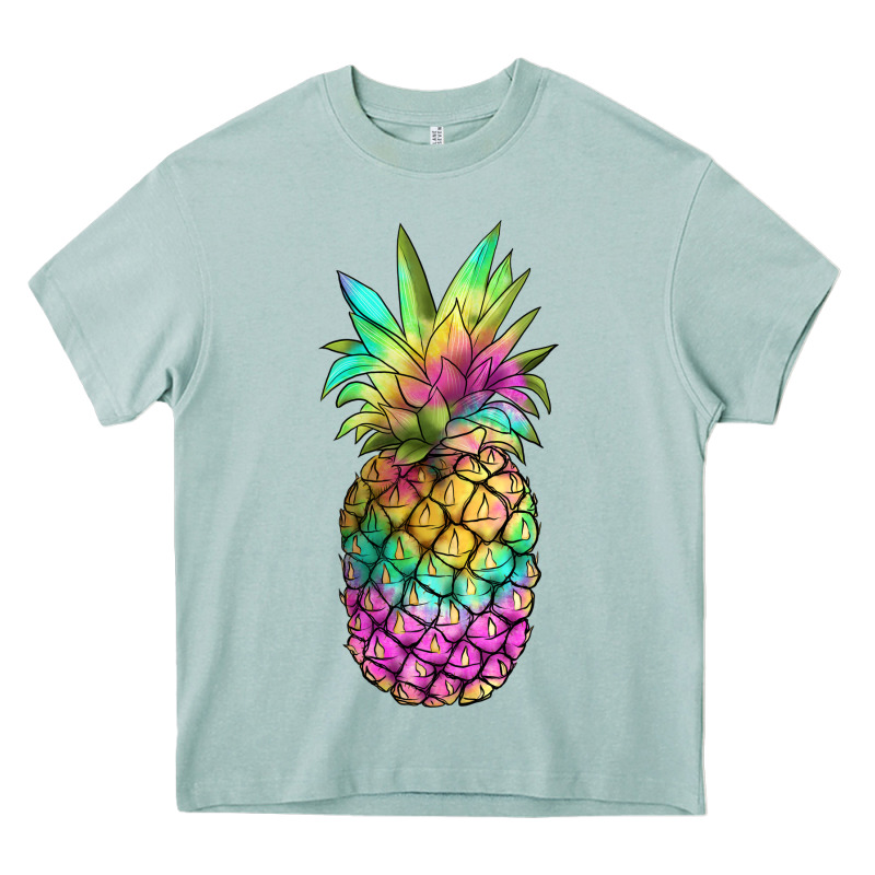 Tie Dye Pineapple Heavy Core Tee by JahusDesignShop | Teevron