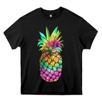 Black tie dye pineapple Heavy Core Tee - JahusDesignShop