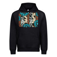 Black gemstone leopard cowhide brushstroke Urban Hoodie - AdoDesignShop