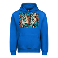 Cobalt gemstone leopard cowhide brushstroke Urban Hoodie - AdoDesignShop