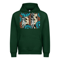 Forest Green gemstone leopard cowhide brushstroke Urban Hoodie - AdoDesignShop