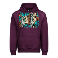 Mauve Wine gemstone leopard cowhide brushstroke Urban Hoodie - AdoDesignShop