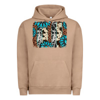Pigment Burro gemstone leopard cowhide brushstroke Urban Hoodie - AdoDesignShop