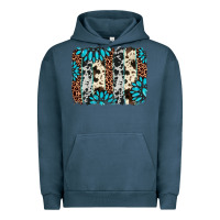 Pigment Midnight Navy gemstone leopard cowhide brushstroke Urban Hoodie - AdoDesignShop