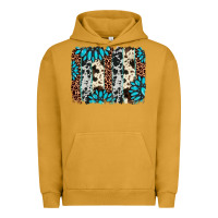 Pigment Peanut Butter gemstone leopard cowhide brushstroke Urban Hoodie - AdoDesignShop