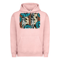 Pigment Salmon gemstone leopard cowhide brushstroke Urban Hoodie - AdoDesignShop