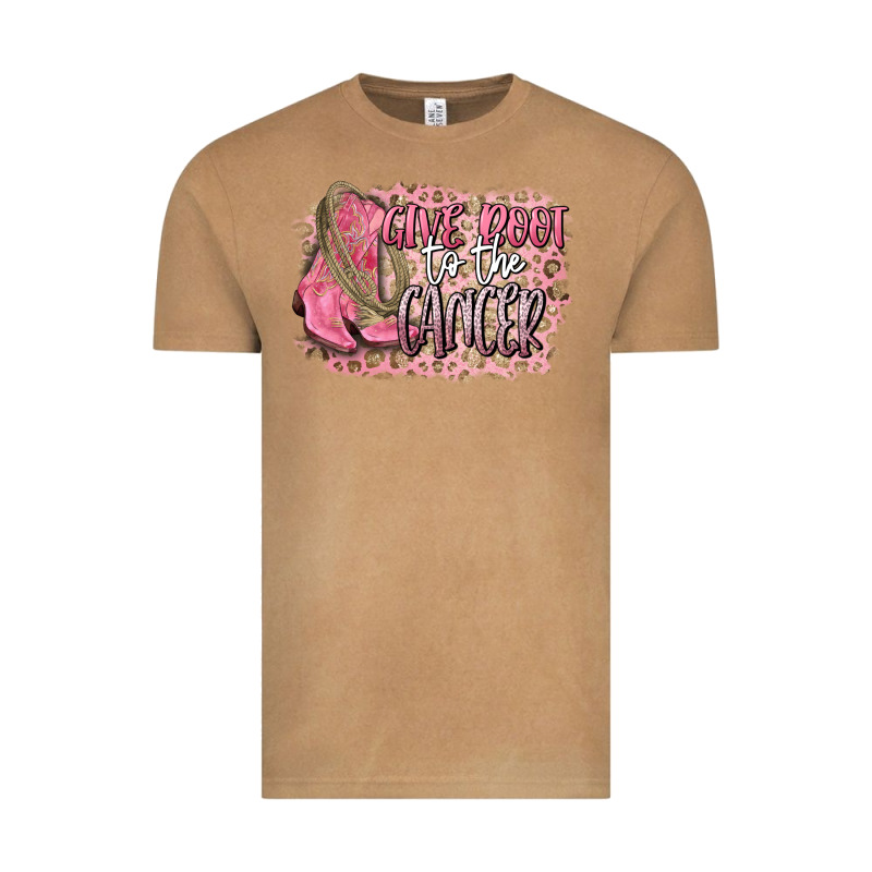 Give Boot To The Cancer Vintage Tee by CowGirlArtShop | Teevron
