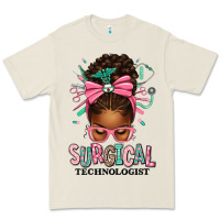Bone Surgical Technologist Afro Messy Bun Premium Tee - texasbilliewilder
