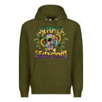 Army Green Summer Searchin Premium Hoodie - CowhideDigitalArt