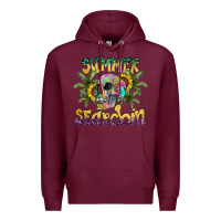 Burgundy Summer Searchin Premium Hoodie - CowhideDigitalArt