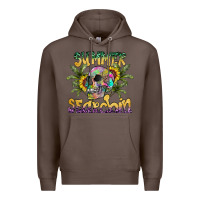 Coffee Summer Searchin Premium Hoodie - CowhideDigitalArt