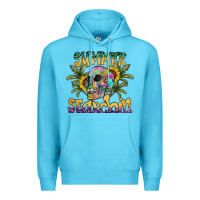 Ocean Blue Summer Searchin Premium Hoodie - CowhideDigitalArt