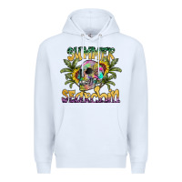 White Summer Searchin Premium Hoodie - CowhideDigitalArt