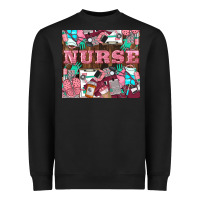 Black Nurse Heavyweight Sweatshirt - LillyAllenDesigns