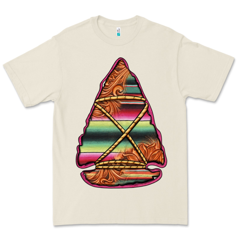 Serape Tooled Leather Arrowhead Premium Tee by Jasminsmagicworld | Teevron