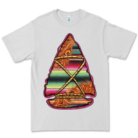 Dove Grey serape tooled leather arrowhead Premium Tee - Jasminsmagicworld