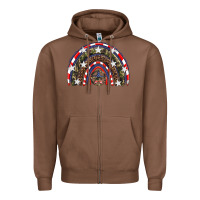 Chestnut usa camouflage rainbow Zipper Hoodie - Artiststas
