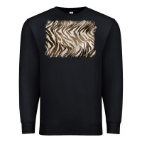 Black brown zebra pattern background Premium Sweatshirt - BarkalooDesign