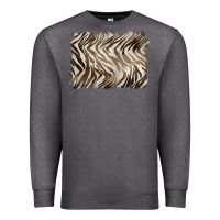 Charcoal Heather brown zebra pattern background Premium Sweatshirt - BarkalooDesign