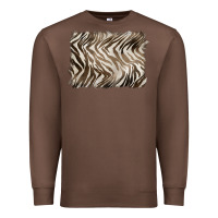 Chestnut brown zebra pattern background Premium Sweatshirt - BarkalooDesign