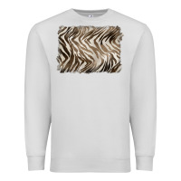 Dove Grey brown zebra pattern background Premium Sweatshirt - BarkalooDesign