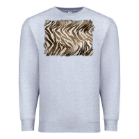 Heather Grey brown zebra pattern background Premium Sweatshirt - BarkalooDesign
