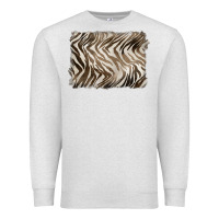 Oatmeal Heather brown zebra pattern background Premium Sweatshirt - BarkalooDesign