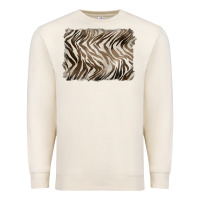 Sandshell brown zebra pattern background Premium Sweatshirt - BarkalooDesign