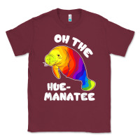 Burgundy oh the hue manatee funny manatee shirts manatee gifts t shirt Classic Tee - longCreatives