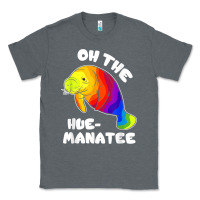 Charcoal Heather oh the hue manatee funny manatee shirts manatee gifts t shirt Classic Tee - longCreatives