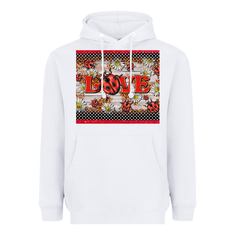 Love Ladybug Heavyweight Hoodie by BarkalooDesign | Teevron
