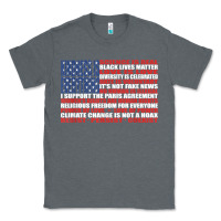 Charcoal Heather political protest american flag   stand united t shirt Classic Tee - longCreatives