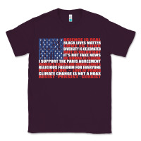 Plum political protest american flag   stand united t shirt Classic Tee - longCreatives