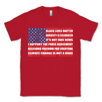 Red political protest american flag   stand united t shirt Classic Tee - longCreatives