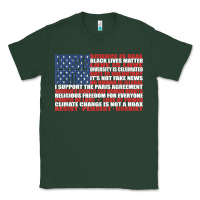 Sports Green political protest american flag   stand united t shirt Classic Tee - longCreatives