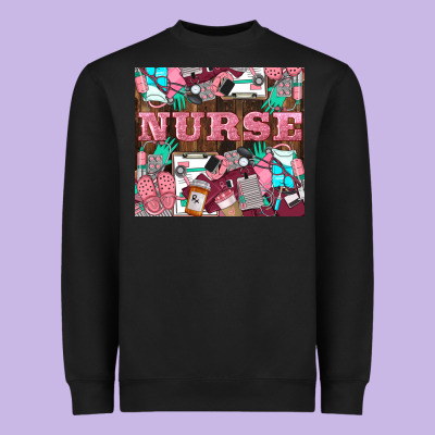 Nurse Heavyweight Sweatshirt Designed By Lillyallendesigns